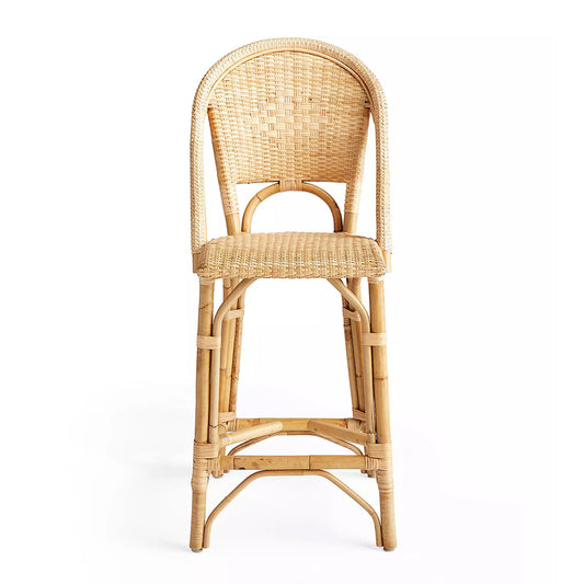 Sunwashed Riviera Rattan Counter Stool