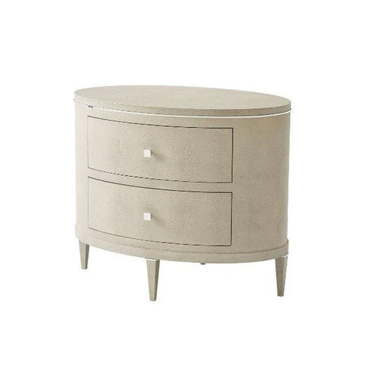 Theodore Alexander Eli Oval Nightstand