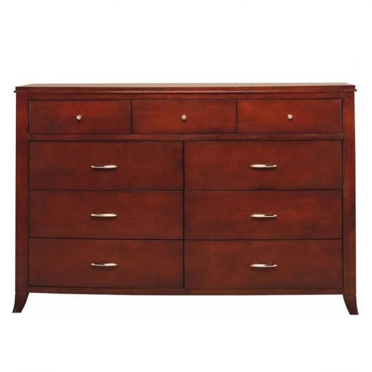 Brighton 9 Drawer Double Dresser In Cinnamon