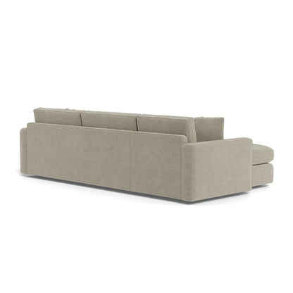 James 3-Seat Chaise Sectional with Storage