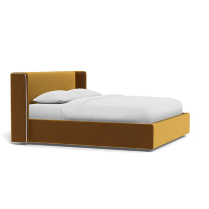 Graham Upholstered Bed with Contrast Piping and Storage