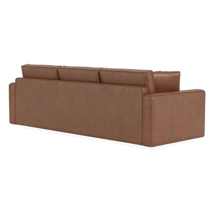 James Leather 3-Seat Sofa