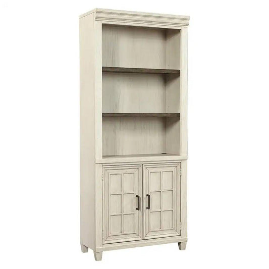 Caraway Door Bookcase - Aged Ivory