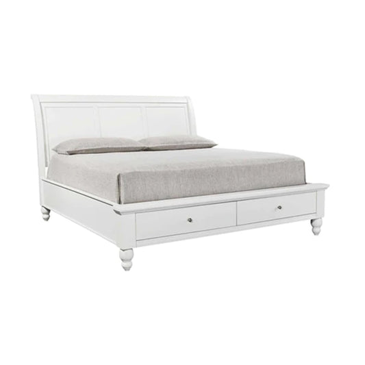 Sleigh King Bed Set - 4 PC