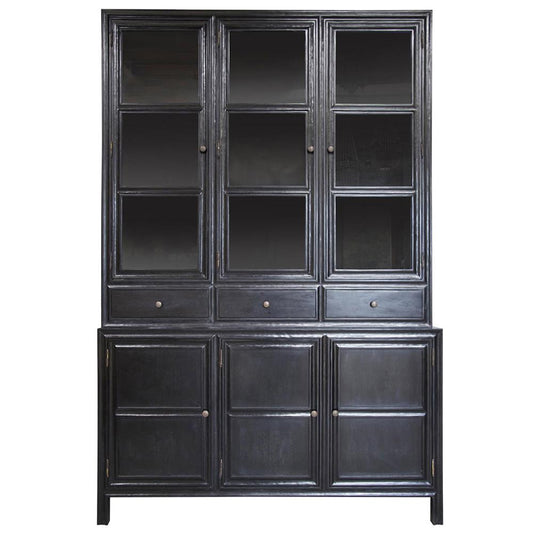 Colonial Hand Rubbed Black Hutch (Bottom Base Only)