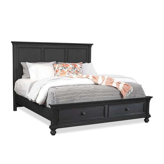 Emery Park - Oxford King Panel Storage 5PC Bedroom Set Black