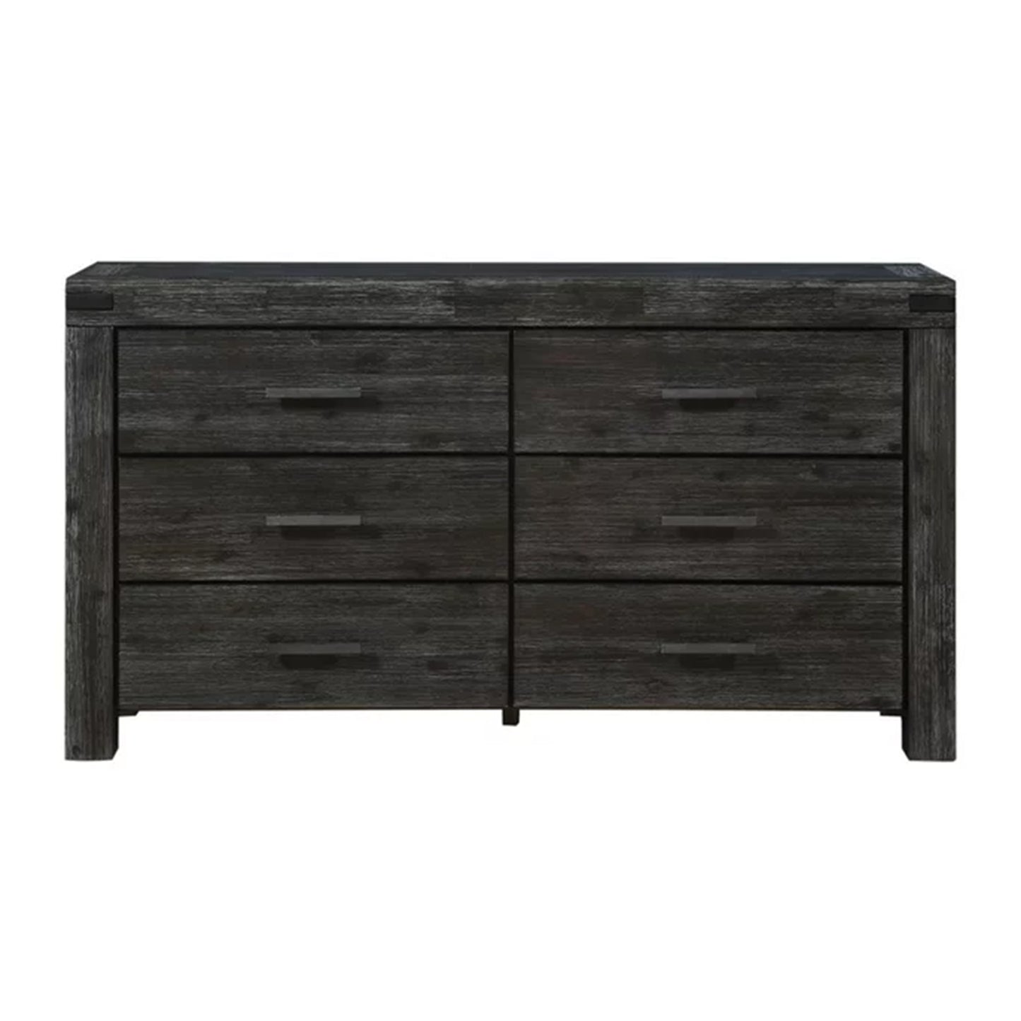 Meadow Six Drawer Solid Wood Dresser in Graphite