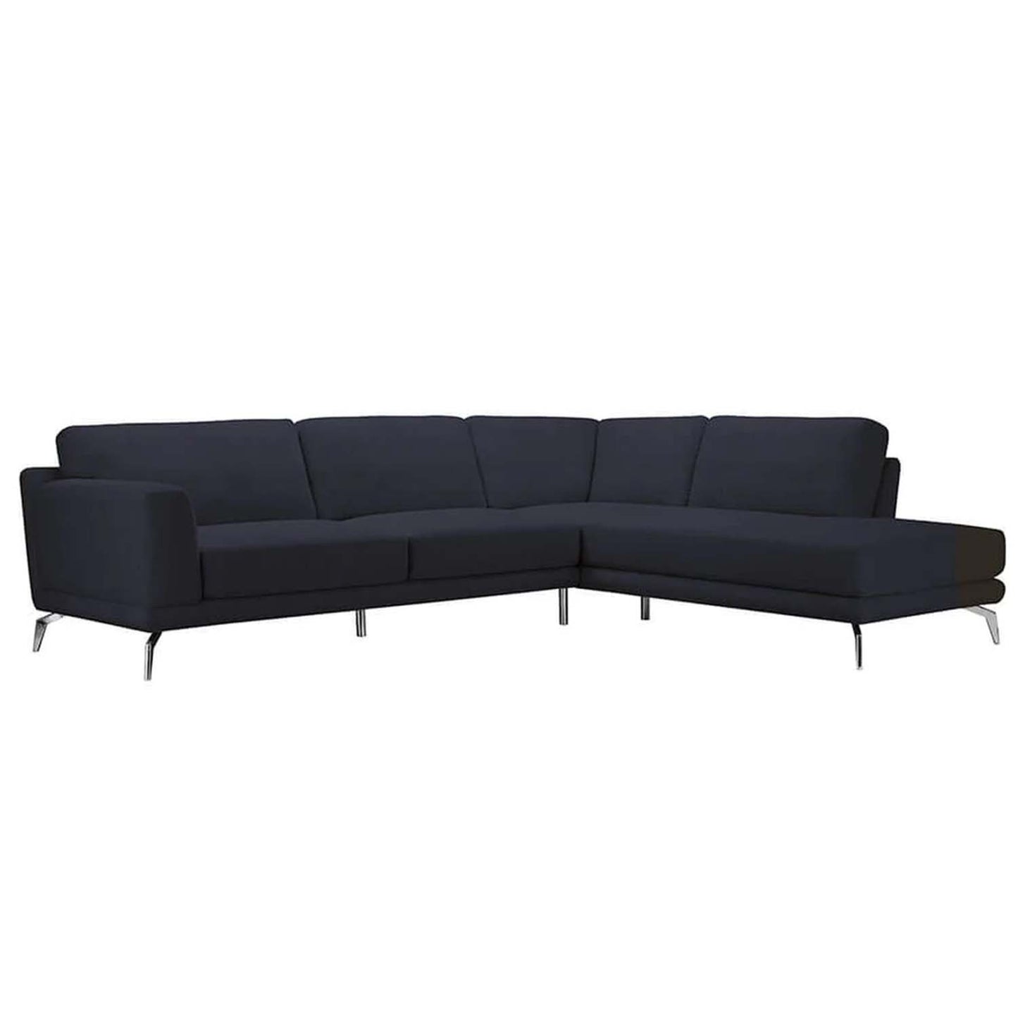 Kyler Fabric Sectional with Metal Legs