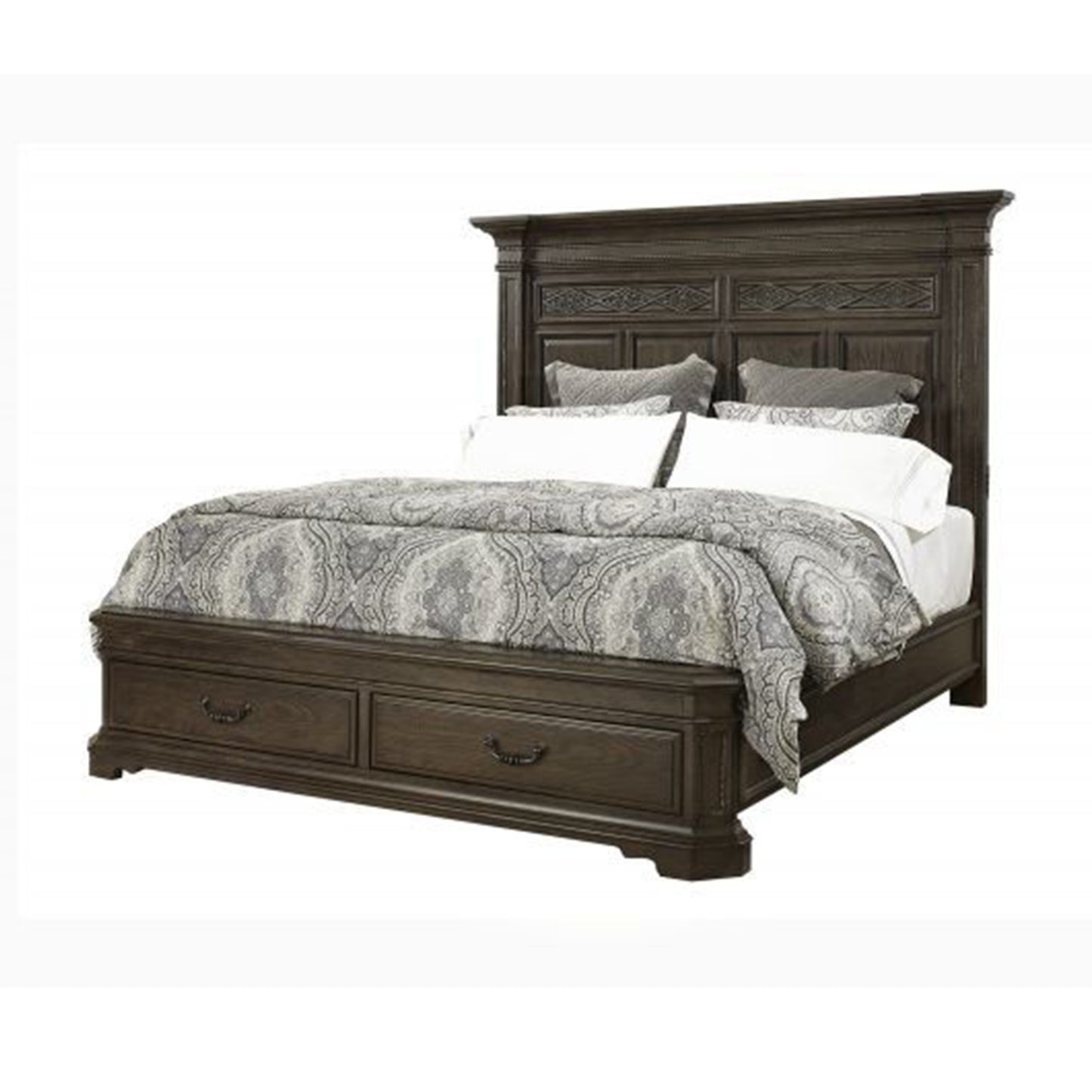 Foxhill King Bed Set in Dark Truffle