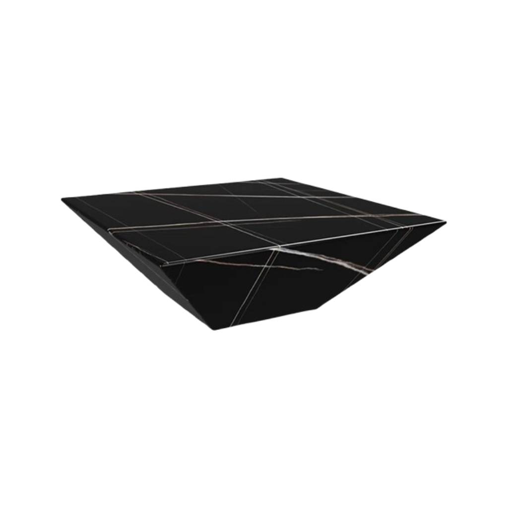 Modern Drum Coffee Table - Black