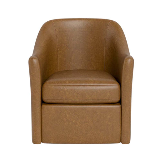 Savona Leather Swivel Chair