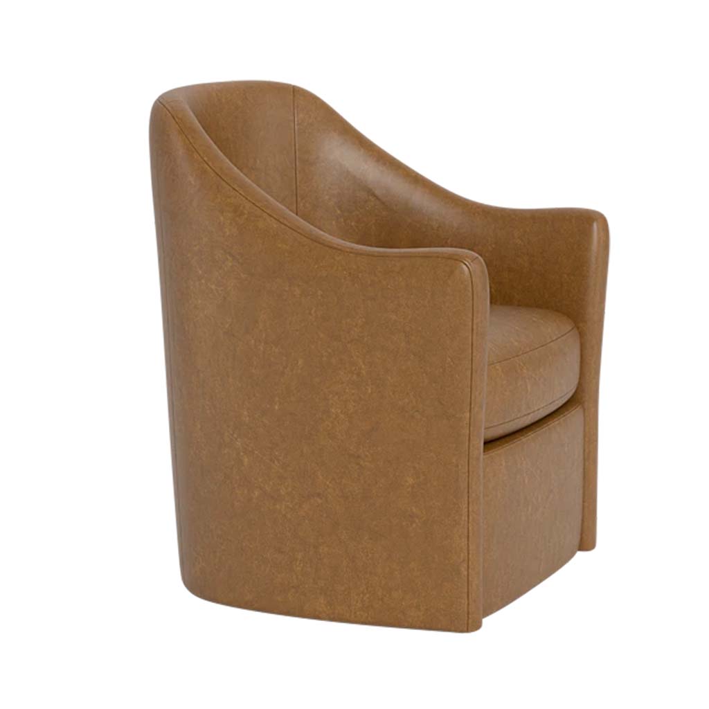 Savona Leather Swivel Chair