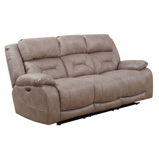 Aria Dual Power Recliner Sofa, Desert Sand