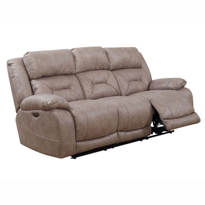 Aria Dual Power Recliner Sofa, Desert Sand