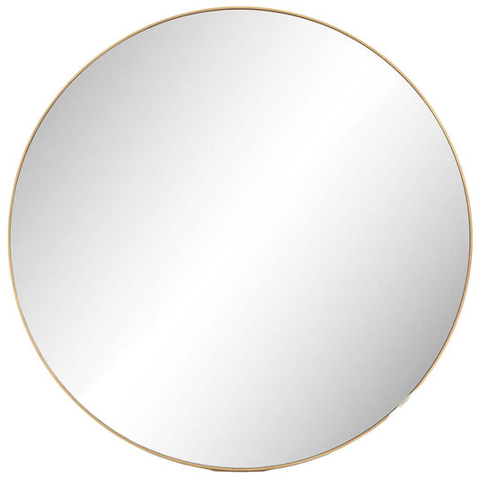 Bellvue Polished Brass Round Mirror