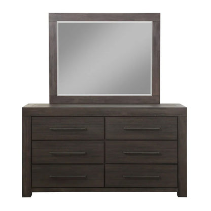 Heath Six Drawer Dresser in Basalt Grey