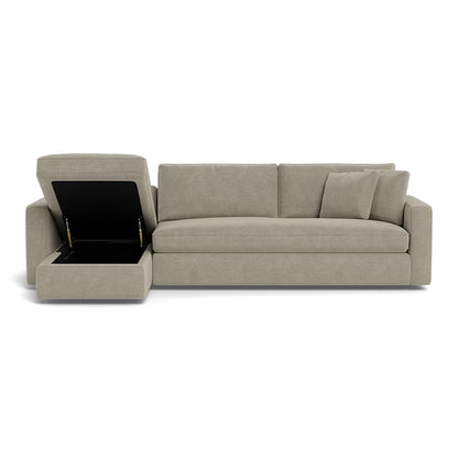 James 3-Seat Chaise Sectional with Storage