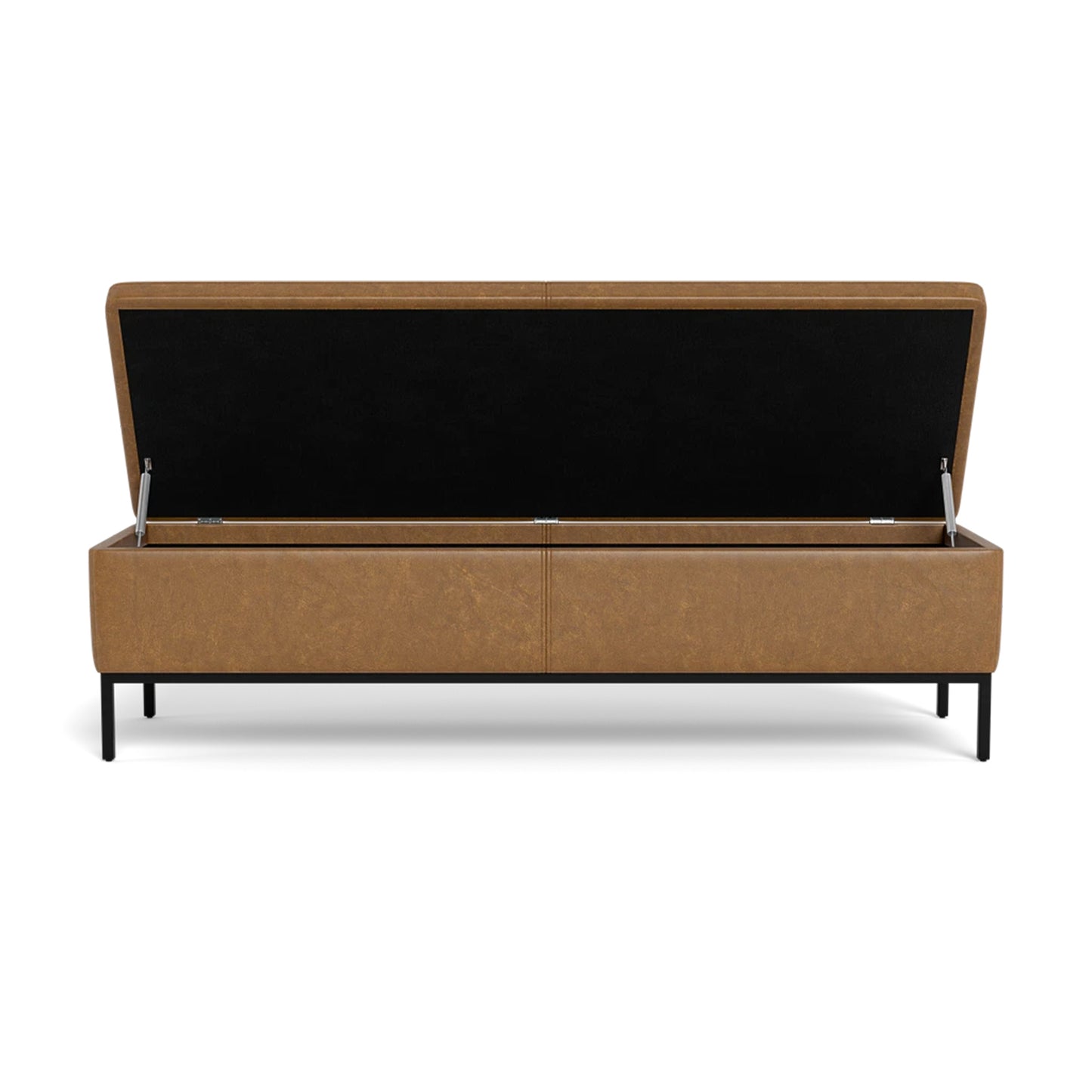 Miller Leather Storage Bench