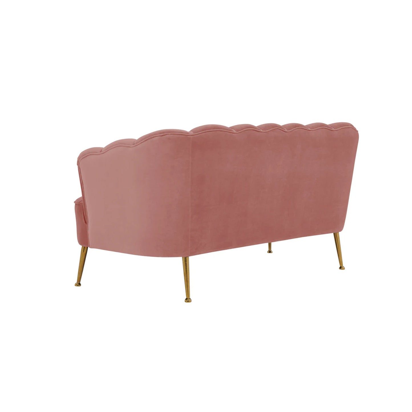 Daisy Petite Blush Velvet Settee