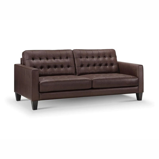 Tova Leather Tufted Sofa