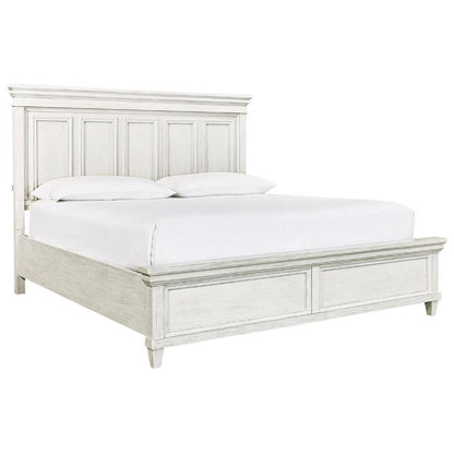 Queen Panel Storage Bedroom Set - Aged Ivory