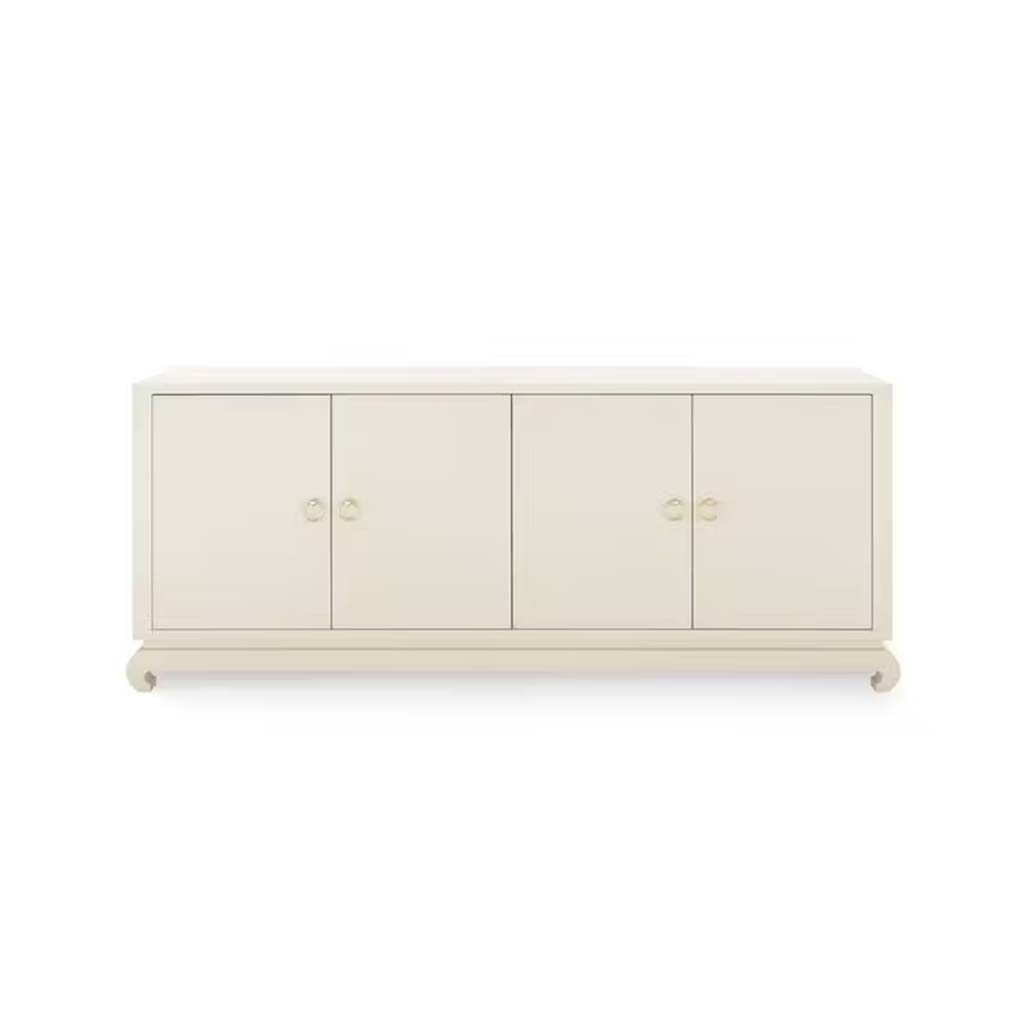 Meredith Extra Large 4-Door Cabinet, Natural