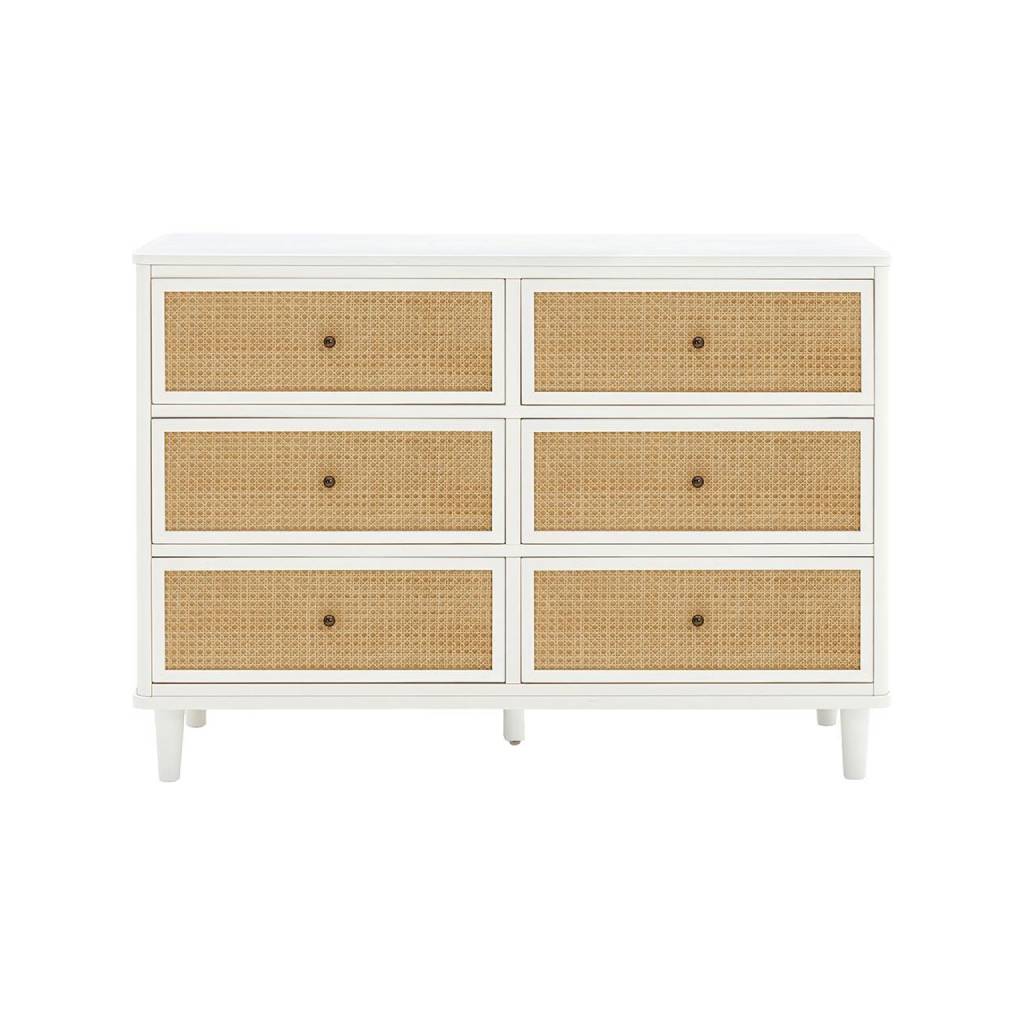 Marin Cane 6 Drawer Dresser