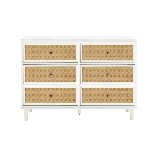 Marin Cane 6 Drawer Dresser