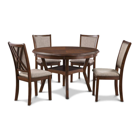 Amy 5-Pc Contemporary Wood Dining Set