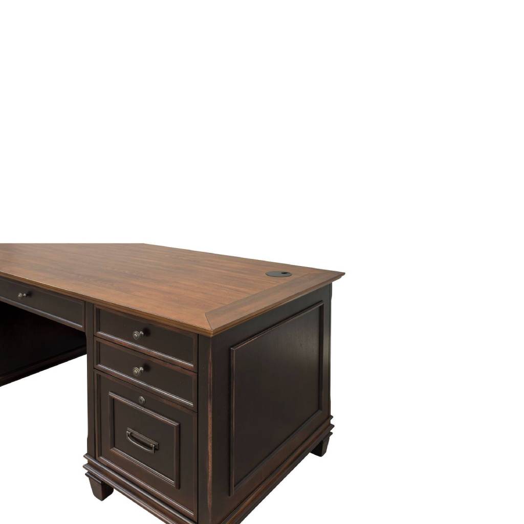 Hartford Wood Double Pedestal Desk