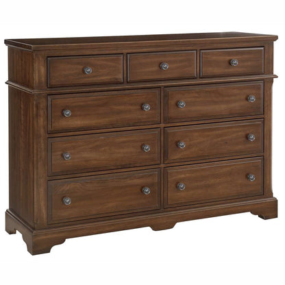 Heritage Amish Cherry 9 Drawer Dresser