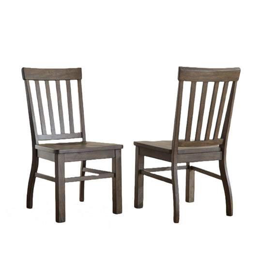 Cayla Dark Oak Side Chair (Set of 2)