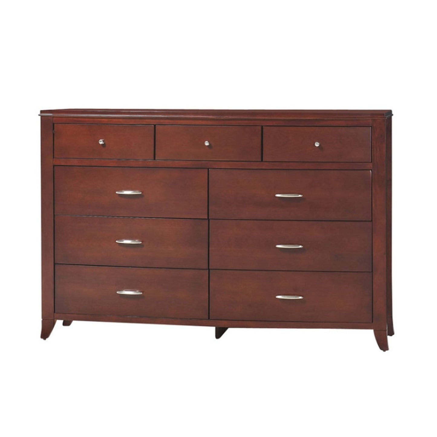 Brighton 9 Drawer Double Dresser In Cinnamon