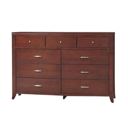 Brighton 9 Drawer Double Dresser In Cinnamon