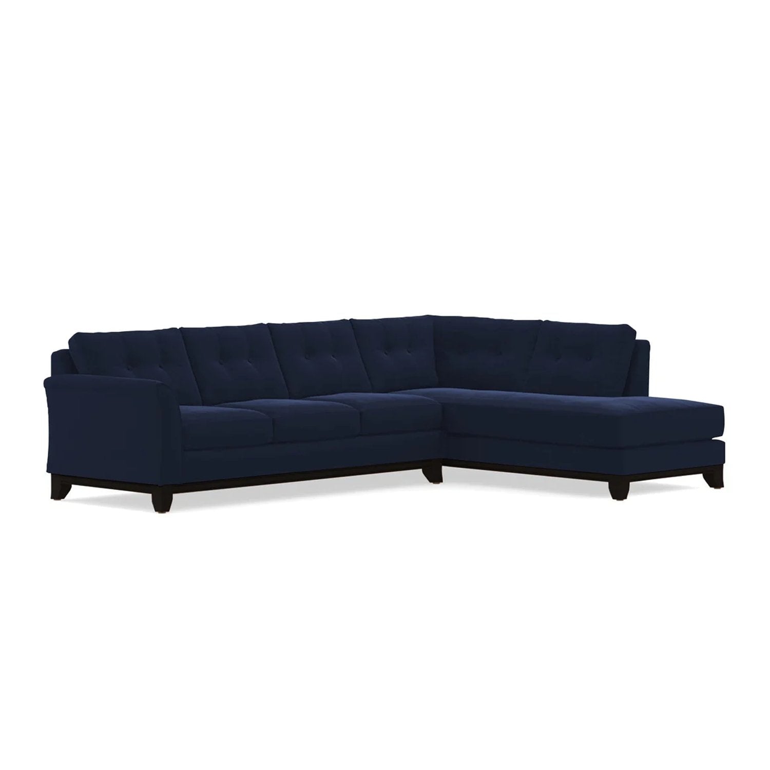 Marco 2pc Sectional Sofa Velvet - Lux Home Decor